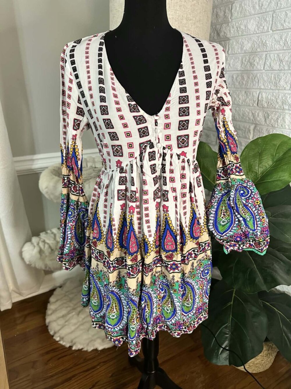 Colorful Paisley Dress